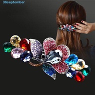 SEPTEMBER Korean Barrettes Trendy Elegant Flower Tulip For Girls Ponytail Holder Spring Clips