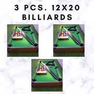 3 sets 12x20 TABLE TOP MINI BILLIARD AUTOBALL/FOR KIDS/LAMESA NG BILYARAN
