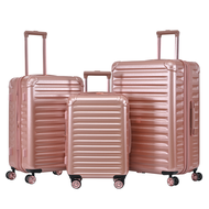กระเป๋าเดินทางล้อลาก วัสดุพรีเมี่ยม น้ำหนักเบา ดีไซน์หรูหราทันสมัย ขนาด20-24-28นิ้ว #AMA ROSE GOLD แนวนอน มีตัวล็อค