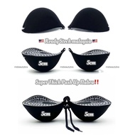🇲🇾 READY STOCK Super Thick Push Up 5cm Nubra Invisible Bra with Transparent Straps Backless Nubra加厚平