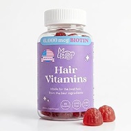 Hunny Bunny Hair Vitamin Biotin Gummies - Biotin Supplement with Vitamin A, C, D, E, B6 – Hair Growt