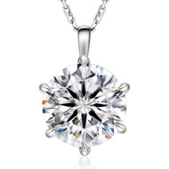 สร้อยคอคลาสสิก1-3ct เพชรทดลอง100% S925เงินผู้หญิงครบรอบแต่งงานสร้อยคอที่ระลึกเครื่องประดับ GRA Certi