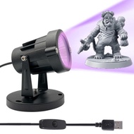 USB Purple Light SLA/DLP/LCD 3D Printing UV Photosensitive Resin Curing Light 405nm Body Painting Fl