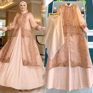 SHELLASAUKIA GAMIS DRESS KATUN SET HIJAB ORI BY SHELLASAUKIA