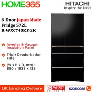 Hitachi 6 Door Japan Made Fridge 572L R-WXC740KS