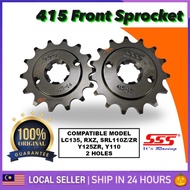 415 Front Sprocket Y100 Y110 Y125ZR RXZ LC135 Y15ZR Y16ZR FZ150 Sprocket Spoket Depan SSS 415 14T 15