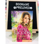 PRELOVED BOOK/ ANNA JACOBS A VALLEY SECRET/ HISTORICAL ROMANCE/ TPB/ BACKSHAW MOSS SERIES