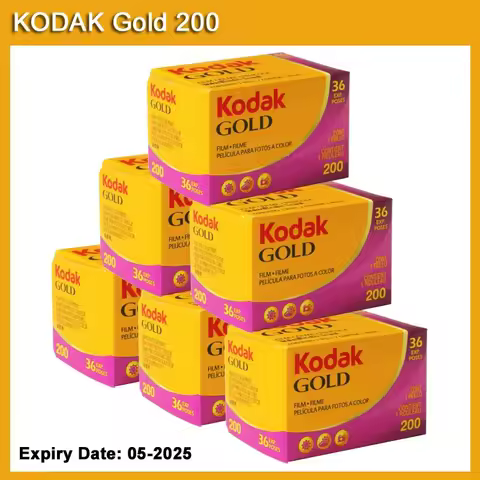 Original KODAK GOLD 200 35mm Film 36 Exposure Per Roll 1-10 Roll Fit For KODAK M35/H35/F9 Film Camer