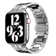 Metal Iron Man Watch Strap For Apple Watch Series 10 42mm 46mm Stainless Steel Band Bracelet Wristba