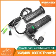 36V 48V Ebike Electric Bike Throttle Grip E-bike Handlebar with Lock Ebike Scooter Accelerator Power