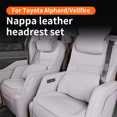 Car Neck Pillow For Toyota Alphard/Vellfire Protective Lumbar Back Car Headrest Cushion Relieve Stre