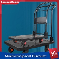 Portable Trolley Thickened Folding Cart Trolley Silent Wheel Trolley Cart haihui2.sg