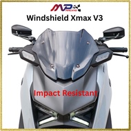 XMAX V3 Windshield Euro Impact Resistant, Visor Yamaha Xmax V3