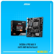MSI B450M-A PRO MAX II DDR4 4133MHz AM4 Socket mATX AMD Motherboard