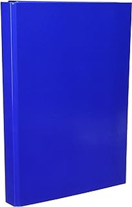 Pagna Basic Colours File Box A4 3 Inner Flaps with Elastic Closure Medium Blue