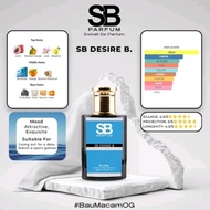 30ml EDP SB Desire B SB Parfum by Sugarbomb Perfume ( CITRUS DESIRE / FIERCE HEART ) 30ml EDP Perfum