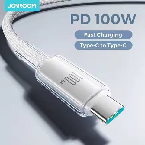 Joyroom PD 100W Type C Fast Charge Data Cable For iPhone 16/15 Huawei Samsung Xiaomi USB C Charging 