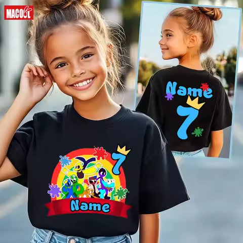 kids Birthday Shirt 7th Girls Birthday Shirt 9th Children 10 Years Old Kids Clothes10th 8th 9th11th 