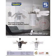 Sapphire Flip 42” Ceiling Fan FM4299 With Light.