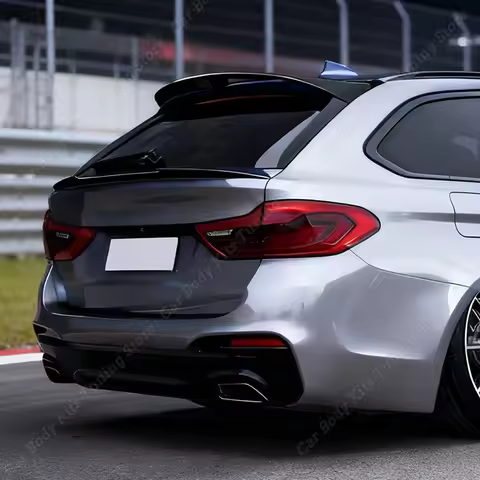 Car Rear Spoiler Wing For BMW G31 Touring 520i 530i 540i 525d M550d 2017-2023 Roof Caps Middle Wing 