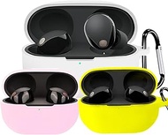 Cover Case Compatible with Sony WF-1000XM5 Earbud, Soft Silicon Colorful Sony WF-1000XM5 Case Wireless Earbuds Protective Cover with Keychain
