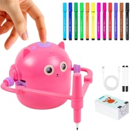 INTERESTING Drawing Robot Voice Guidance Interactive Drawing Robot Machine with Cards Smart Color Pe