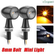 ELEGANT Motorcycle Running Indicator Lamp Motorcycle Lighting 8mm Aluminium 12V Motorcycle Blinker
