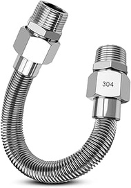 Fuel Line Flex 3/4 Fuel Supply Flex Hose No PVC Replace 0L4836A Stainless Steel Flex Hoses