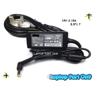 Acer Aspire One 531h 532g 532h 533 Power Adapter Charger 19V 2.15A (5.5*1.7)