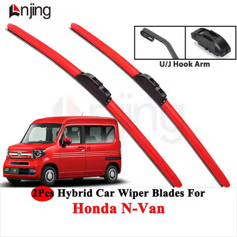 LNJING Colorful Hybrid Wiper Blades For Honda N-Van E 2018-Now