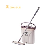Zolele FM01 Mop with Bucket 2 in1 Set ชุดไม้ม็อบถูพื้นโดยการออกแบบถังแยกน้ำสกปรกและน้ำสะอาด By Mac M