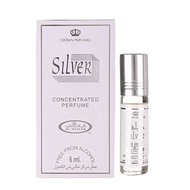 PERFUME AL-REHAB SILVER 6ML ROLL ON 100% ORIGINAL ATTAR UAE BAU TAHAN LAMA MINYAK WANGI AL REHAB LON