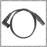 Right Angle Male to Female XLR Cable, Microphone Cord,  Signal Wire Cord for Equilibrium / Mixer / A