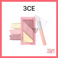[3CE] Layer It All Blush Palette 10.5g Blusher Cheek Shimmer Lip Eye Makeup Highlighter Glitter