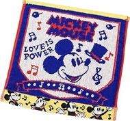 Uchino UCHINO 4105V399 B Disney Towel Handkerchief, Approx. 9.8 x 9.8 inches (25 x 25 cm), Mickey, B