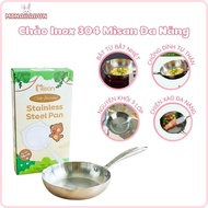 Misan 3-layer 304 Stainless Steel Pan Magnetic Fast, Misan 304 Stainless Steel Pan Self-Stick Safe f