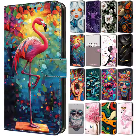 Honor 400 200 Lite X6A X6C X6B Magic 7 6 Pro Flamingo Case for Huawei P30 P20 Lite Pro Capa Stand Co