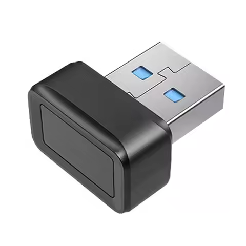 USB Windows Hello Fingerprint Recognizer for Win10/Win11 with 360 Degree Fingerprint Scanner for Onl