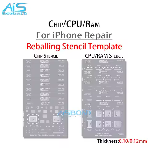 BGA Reballing Stencil For iPhone 6 6S 7 8 8P X XR XS Pro Max 11 12 13 14 RAM CPU A6 A7 A8 A9 A10 A11