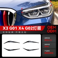 Applicable2018+Bmw bmw x3 x4 g01 g02Front Headlight Car Light Eyebrow Car Sticker Exterior Modificat