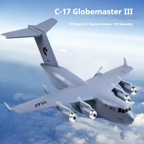 QF005 C-17 Globemaster III RC Airplane EPP Foam Military Transport Glider with 2.4G Remote Control F