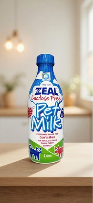 【寵物腸道友好】ZEAL Pet Milk 無乳糖牛奶 1L 富含蛋白質 低敏無麩質 狗貓都適合 即開即飲