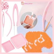 WALLERAB Fuse Beads Picking Tray Kit, DIY Handmade Plastic Beads Fuse Bead Single Needle Tweezer, Ha