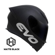 Evo Gsx3000 Plain Full Face Dual Visor Helmet Accessories Motorcycle For Men &amp; Women's Safety Gear