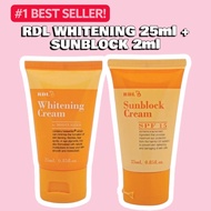 RDL Whitening Cream 25ml + RDL Sunblock 25ml Sunscreen Sunblock