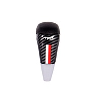 FUDESHE คาร์บอนไฟเบอร์ คันเกียร์รถยนต์ อลูมิเนียมอัลลอยด์ หนัง หัวเกียร์ ทั่วไป คันโยกเปลี่ยน สำหรับ