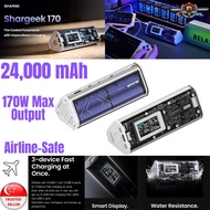 Shargeek /sharge Cyber Prism 170W 24,000mAh Power Bank, Grey