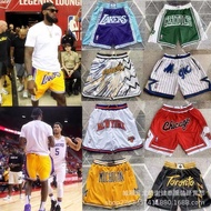 Foreign Trade Pants Wholesale Warriors Lakers 76ers Heat Raptors Magic Pocket Closely Embroidered Sh