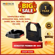 GEOMASTER 360A, 360D, 360BA, 360BD, 282A, 282D, X8, AX8 (TK-60K) Premium Ink Ribbon
