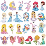 New Princess Style Diamond Stickers ChildrendiyHandmade Paw Patrol Diamond Painting Kindergarten Educational Toys-_-